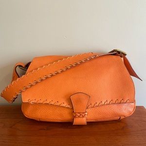 Dooney and Bourke Alto Italian made Salmon/Orange shoulder bag